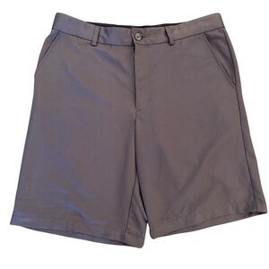 Greg Norman for Tasso Elba Flat Front Golf Shorts 34 | Classic Fit | Charcoal